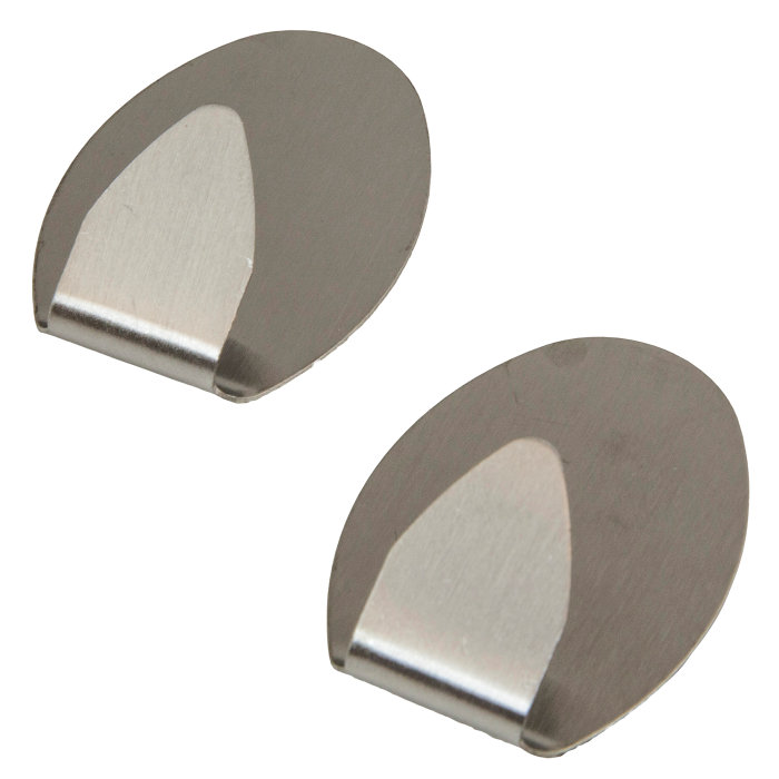 Håndklekroker oval 2 stk. metall - Target